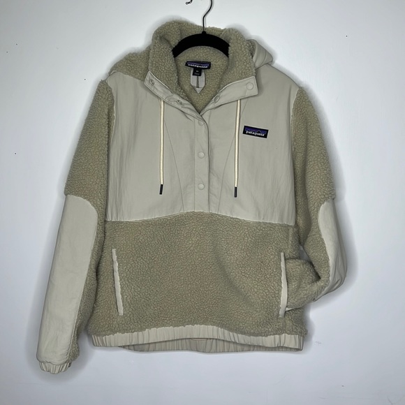 Patagonia XSmall Shelled Retro-X Fleece Pullover Sherpa Pelican Tan - Picture 1 of 8